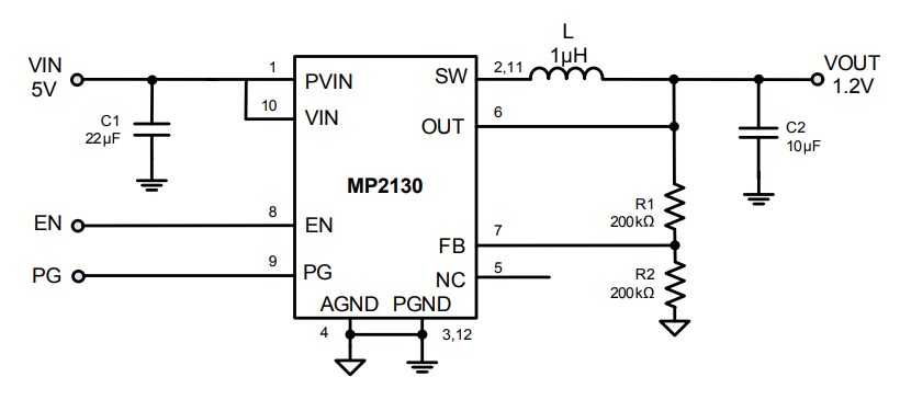 Monolithic Power Systems (MPS) MP2130 Synchronous Switcher