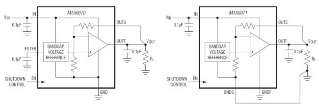 Analog Devices / Maxim Integrated MAX6070 & MAX6071 Voltage References