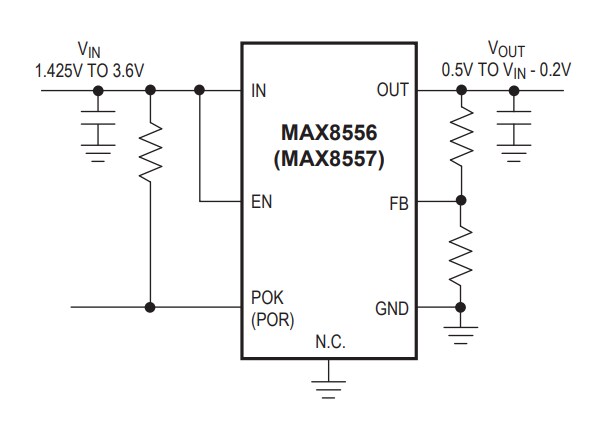 Analog Devices / Maxim Integrated MAX8556/MAX8557 LDO Regulators