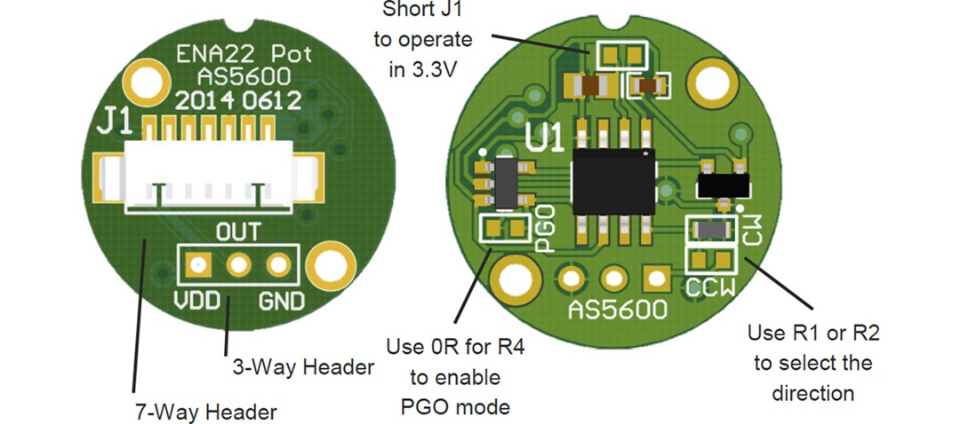 Mechanical Drawing - ams OSRAM AS5600 12-Bit Potentiometer Reference Design