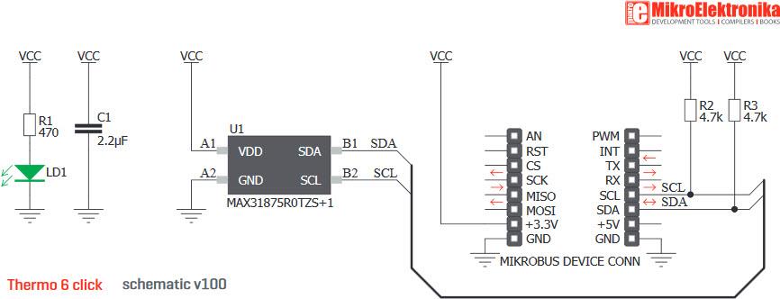 Mikroe MIKROE-2769 Thermo 6 click