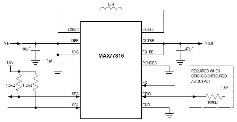 Analog Devices / Maxim Integrated MAX77816 Buck-Boost Regulator