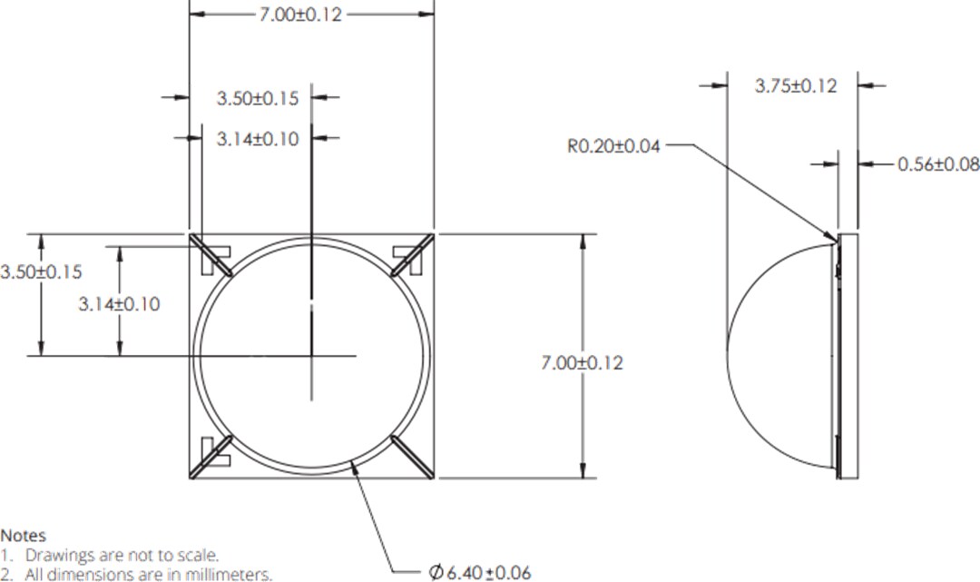 Mechanical Drawing - Lumileds LUXEON MX LED Module