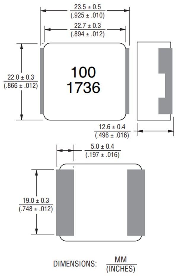Chart - Bourns SRP2313AA Shielded Power Inductors