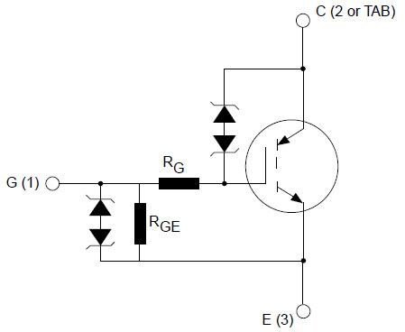 Block Diagram - STMicroelectronics Automotive-Grade Internally Clamped IGBTs