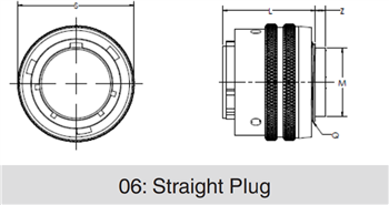 Mechanical Drawing - Amphenol Industrial LPT Connectors