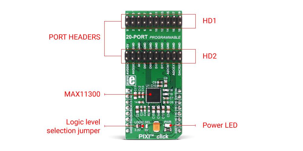 Chart - Mikroe PIXI™ Click Board