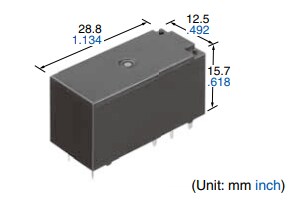 Mechanical Drawing - Panasonic Industrial Devices LZ-N General Power Relays