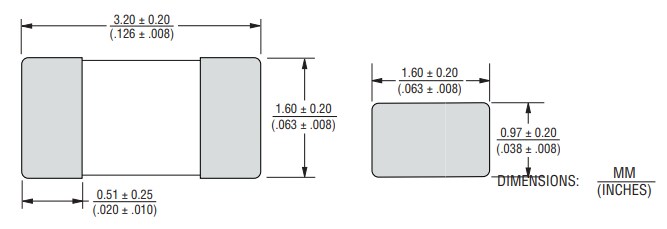 Bourns SinglFuse™ SF-1206HH SMD Fuses