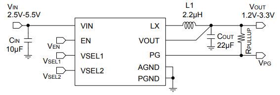 Application Circuit Diagram - ROHM Semiconductor Ultra-Low Iq Buck Converter