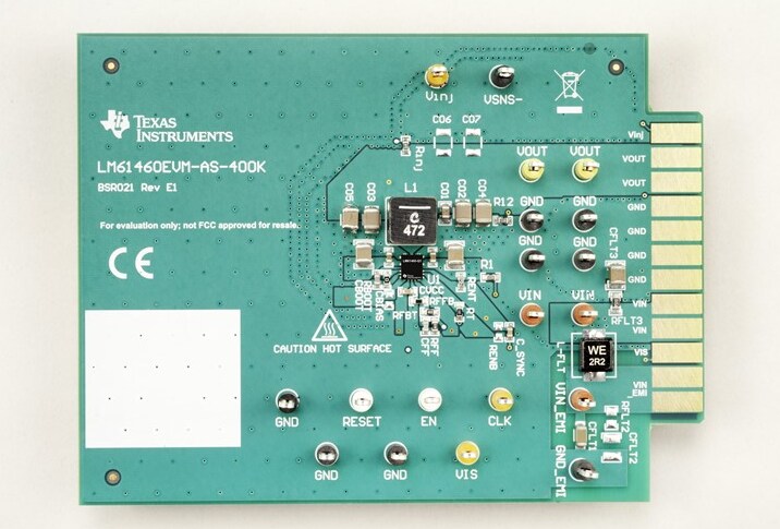 Mechanical Drawing - Texas Instruments LM61460EVM Evaluation Module