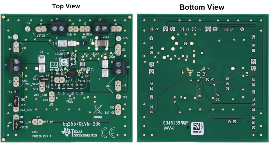 Mechanical Drawing - Texas Instruments bq25570EVM-206 Evaluation Module (EVM)
