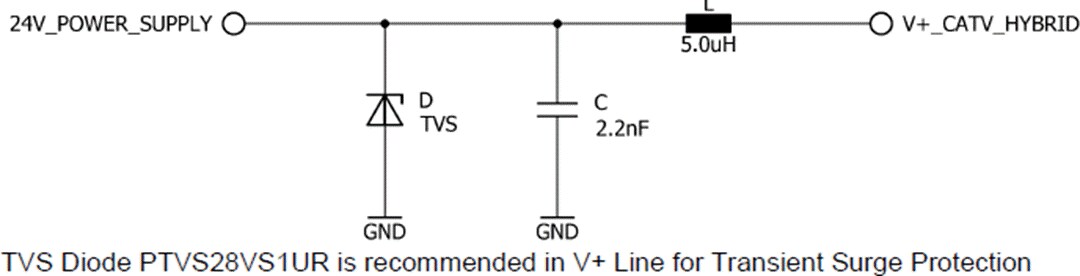 Application Circuit Diagram - Qorvo QPA3357 Power Doubler Amplifier Module