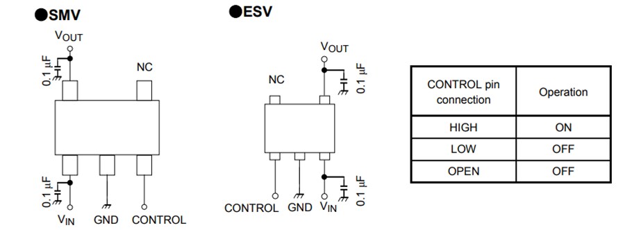 Application Circuit Diagram - Toshiba General-Purpose Single-Output Voltage Regulators