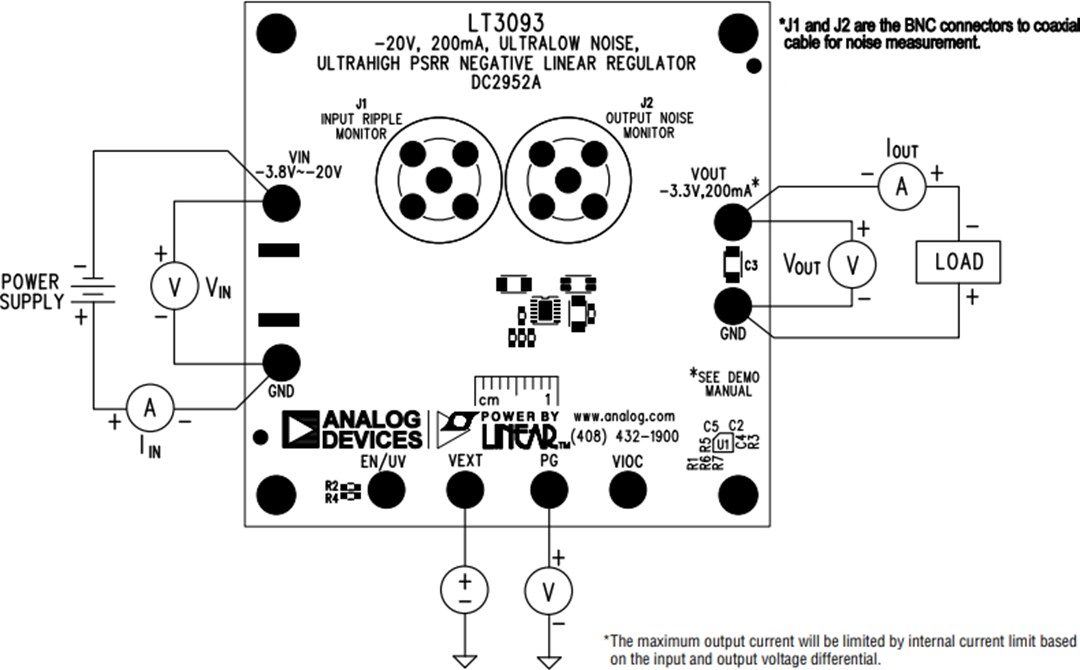 Mechanical Drawing - Analog Devices Inc. LT3093 Demo Board DC2952A
