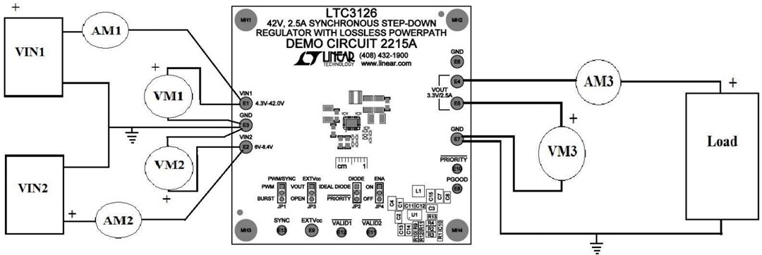 Mechanical Drawing - Analog Devices Inc. LTC3126EUFD Demo Board DC2215A
