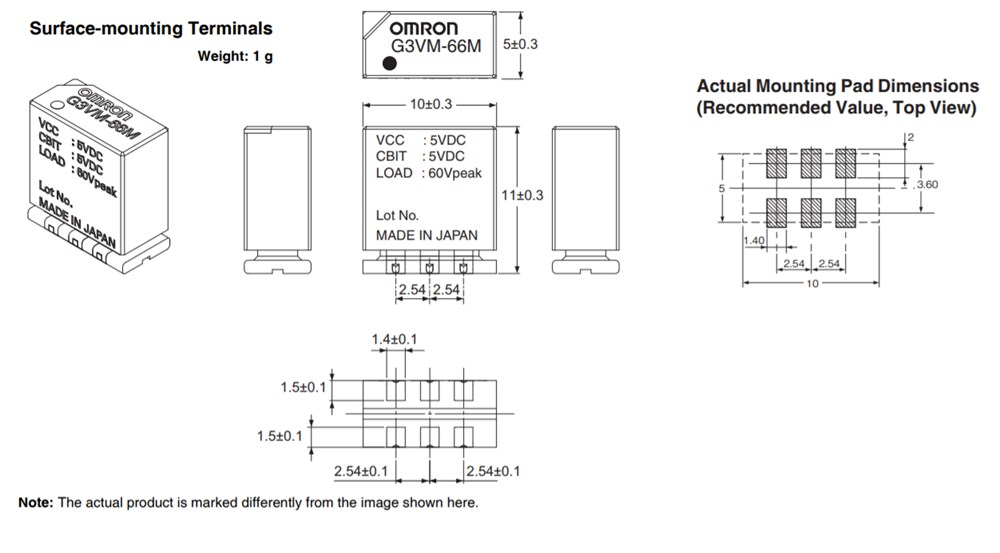 Omron Electronics G3VM-26M MOS FET Relay
