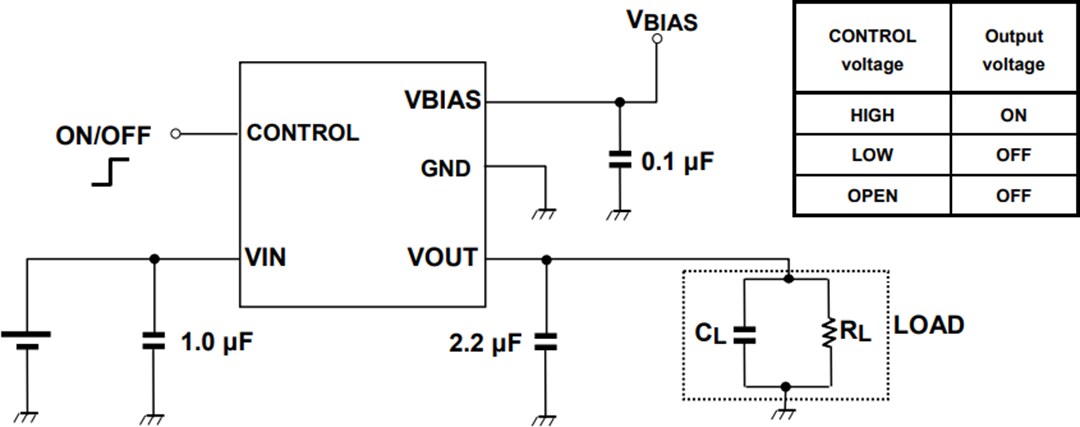 Application Circuit Diagram - Toshiba TCR8BM LDO Voltage Regulators