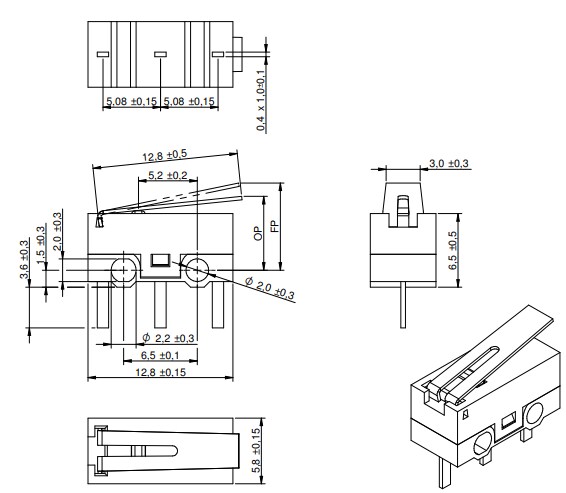 Chart - Würth Elektronik WS-MITV Terminal Microswitches