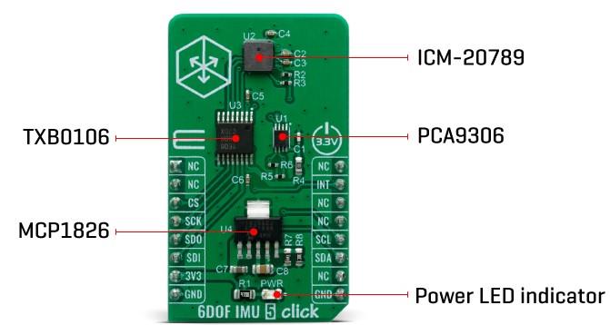 Block Diagram - Mikroe 6DOF IMU 5 Click
