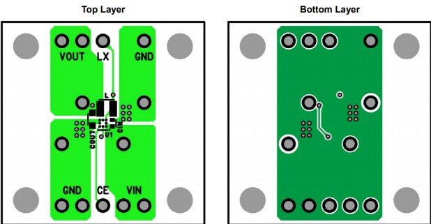Application Circuit Diagram - Nisshinbo RP512Z181D-EV Evaluation Board