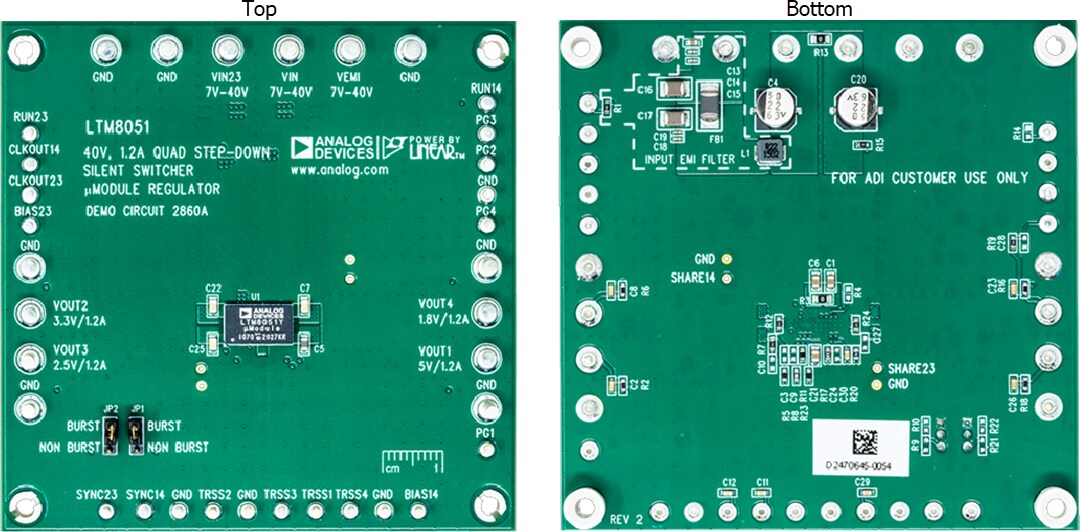 Analog Devices Inc. LTM8051 Demonstration Board (DC2860A)