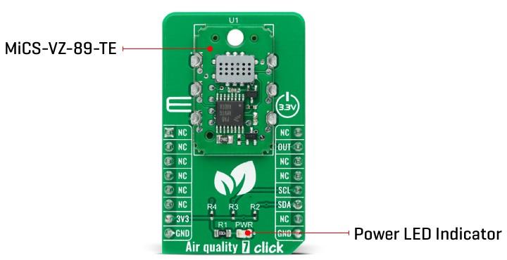 Block Diagram - Mikroe Air Quality 7 Click