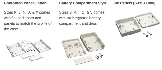 Hammond Manufacturing 1593 ABS Plastic Hand Held/Instrument Enclosures