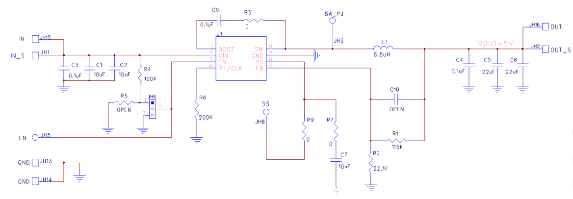 Schematic - Diodes Incorporated AP64352QSP-EVM Eval Board