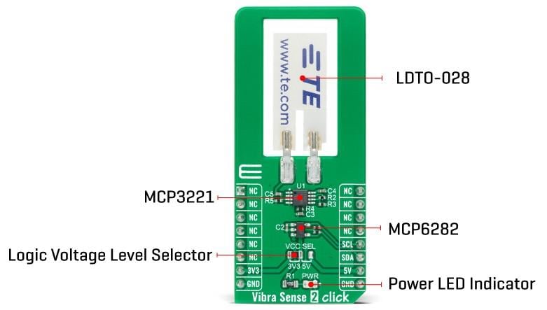 Block Diagram - Mikroe Vibra Sense 2 Click