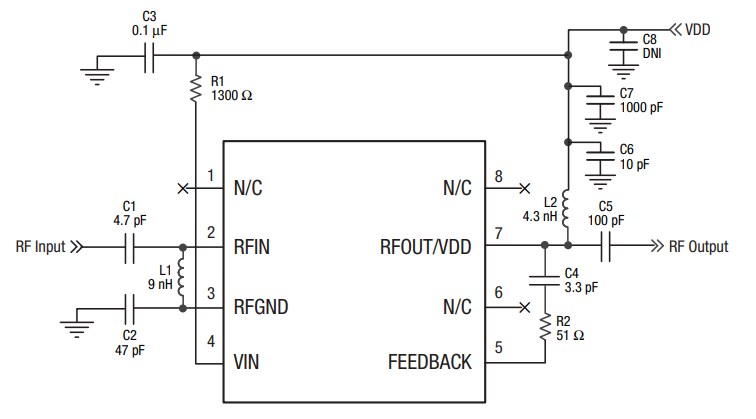Schematic - Skyworks Solutions Inc. SKY67101-396LF-EVB Evaluation Board