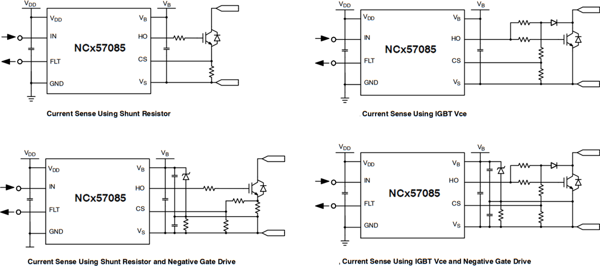 Application Circuit Diagram - onsemi NCD57085 & NCV57085 Isolated IGBT Gate Drivers