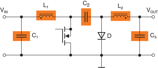Application Circuit Diagram - EPCOS / TDK Coupled Inductors