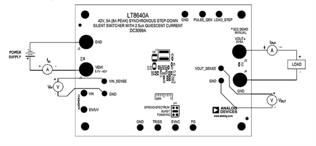 Location Circuit - Analog Devices Inc. DC3099A Demo Board for LT8640A