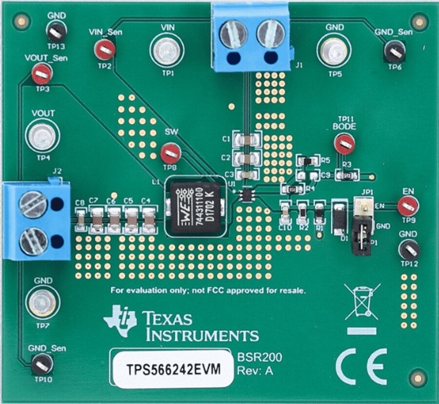 Mechanical Drawing - Texas Instruments TPS56624xEVM Converter Evaluation Modules