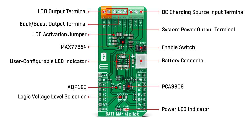 Mikroe BATT-MAN 2 Click