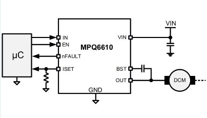 Schematic - Monolithic Power Systems (MPS) MPQ6610 Half-Bridge Drivers