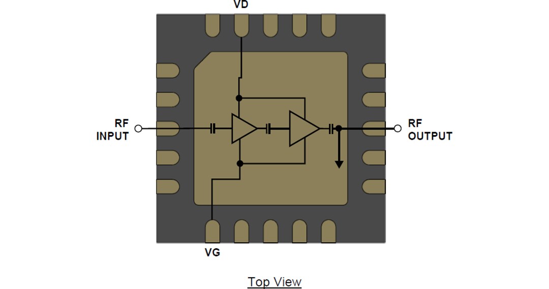 Block Diagram - Qorvo QPA0506 4W C-Band Power Amplifier