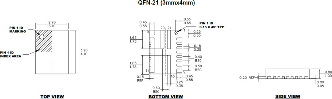 Mechanical Drawing - Monolithic Power Systems (MPS) MP8794 Synchronous Step-Down Converter