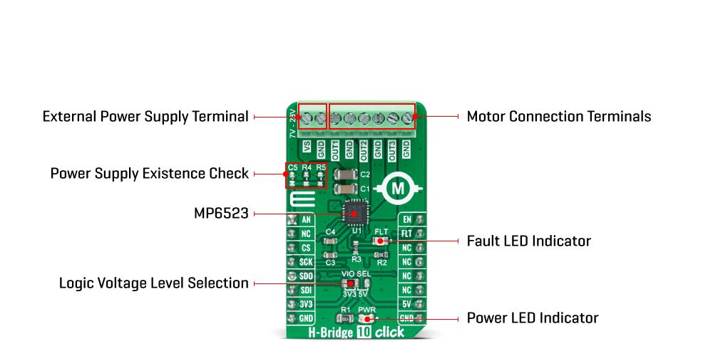 Mikroe H-Bridge 10 Click