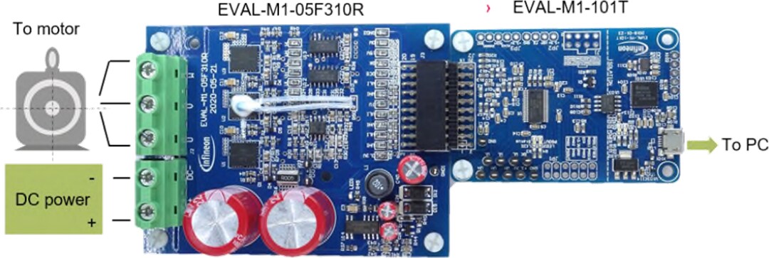 Infineon Technologies EVAL-M1-05F310R iMOTION™ MADK Evaluation Board