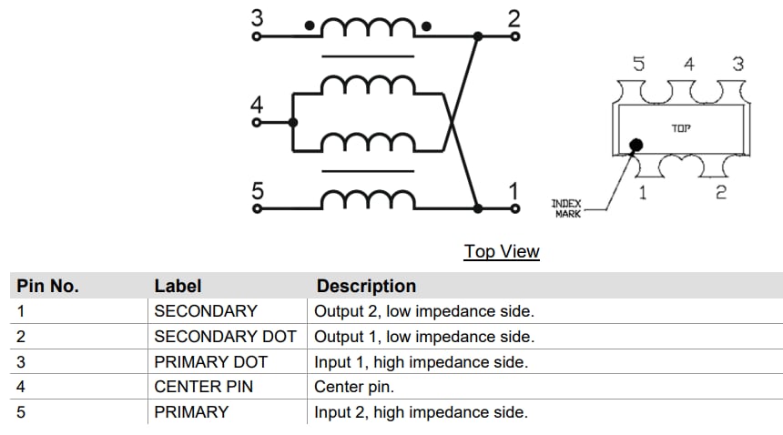 Qorvo QPP0020 Broadband/CATV Transformer (3.06:1 Ratio)