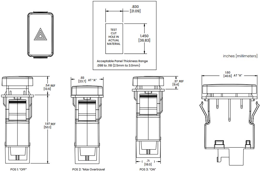 Carling Technologies GP Pushbutton Switches