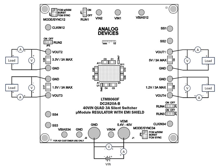 Analog Devices Inc. DC2820A-B Evaluation Board