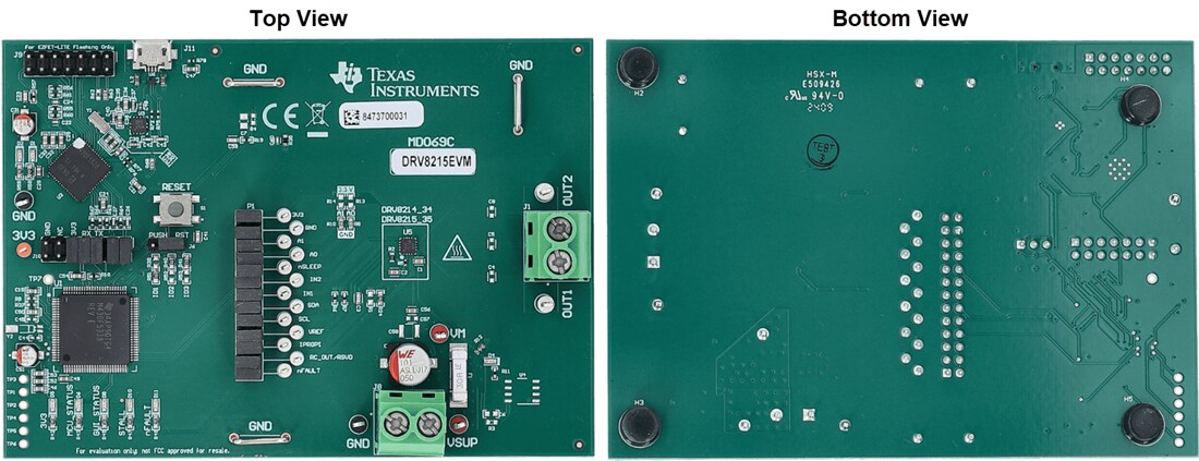 Mechanical Drawing - Texas Instruments DRV8215EVM Driver Evaluation Module (EVM)