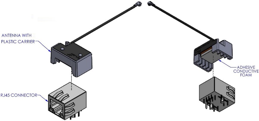 Mechanical Drawing - Taoglas FXM100.07.0060C Wi-Fi 2.4/5.8/7.125GHz Antenna
