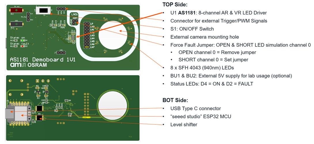 ams OSRAM AS1181 Demoboard