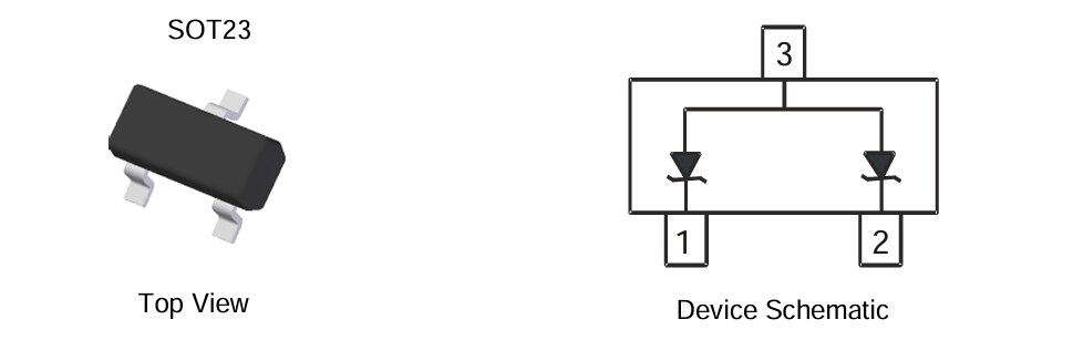 Application Circuit Diagram - Diodes Incorporated DESD24VS2SOQ 24V CAN/LIN Bus Protector