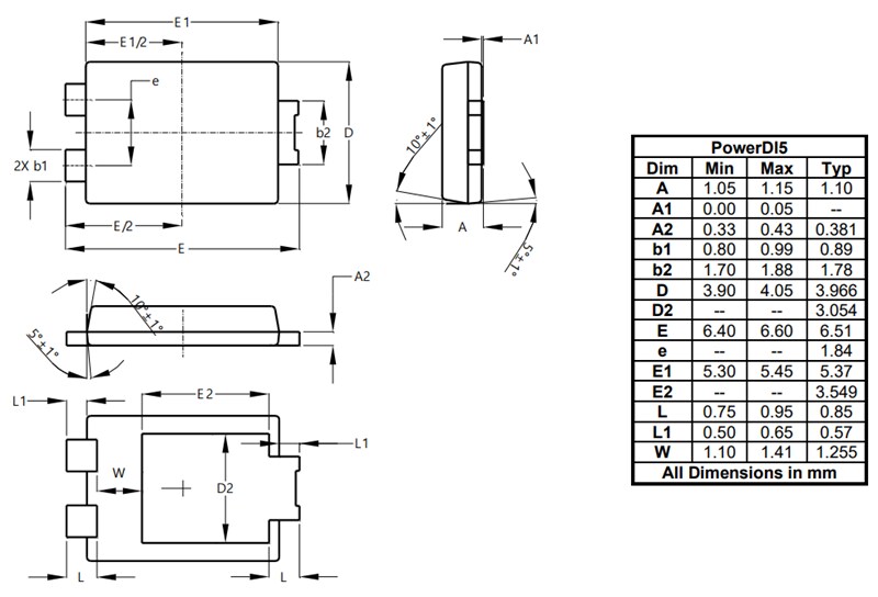 Chart - Diodes Incorporated DTH1006P5 Glass Passivated Fast Recovery Rectifier