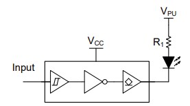 Application Circuit Diagram - Texas Instruments SN74LVC1G16/SN74LVC1G16-Q1 Inverting Buffers
